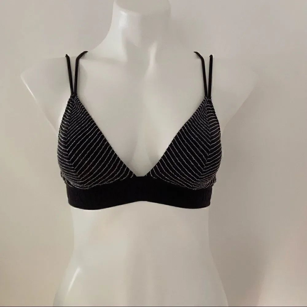 VS metallic strappy bra